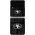 NFL San Franciso 49ers Black & White Galaxy Z Flip4 5G Skin